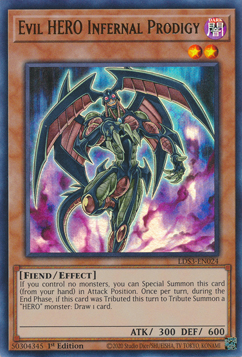 Evil HERO Infernal Prodigy [LDS3-EN024] Ultra Rare | Mega City Incorporated