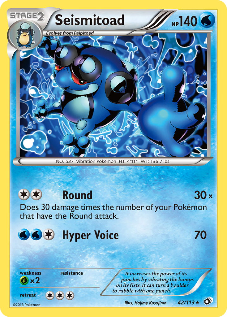 Seismitoad (42/113) [Black & White: Legendary Treasures] | Mega City Incorporated