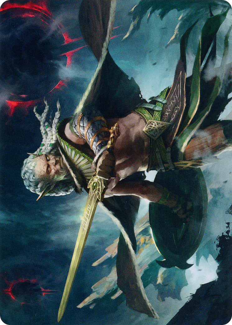 Serpent-Blade Assailant Art Card (40) [March of the Machine Art Series] | Mega City Incorporated