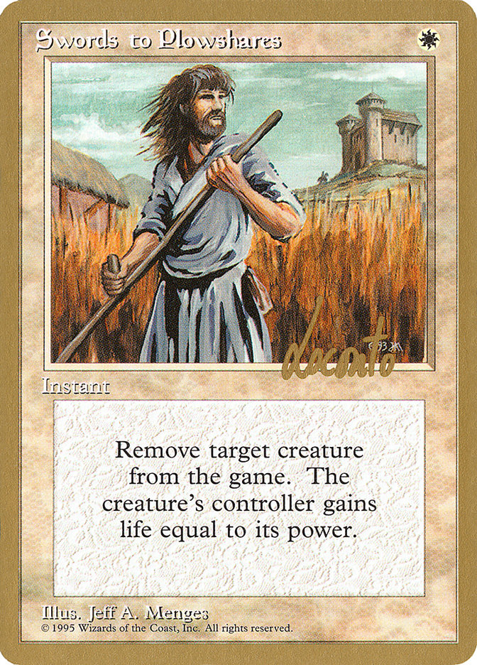 Swords to Plowshares (Michael Loconto) [Pro Tour Collector Set] | Mega City Incorporated