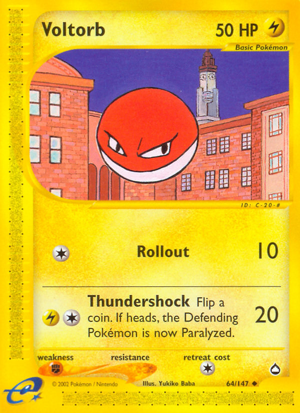 Voltorb (64/147) [Aquapolis] | Mega City Incorporated