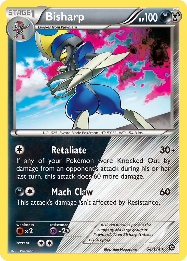 Bisharp (64/114) [XY: Steam Siege] | Mega City Incorporated