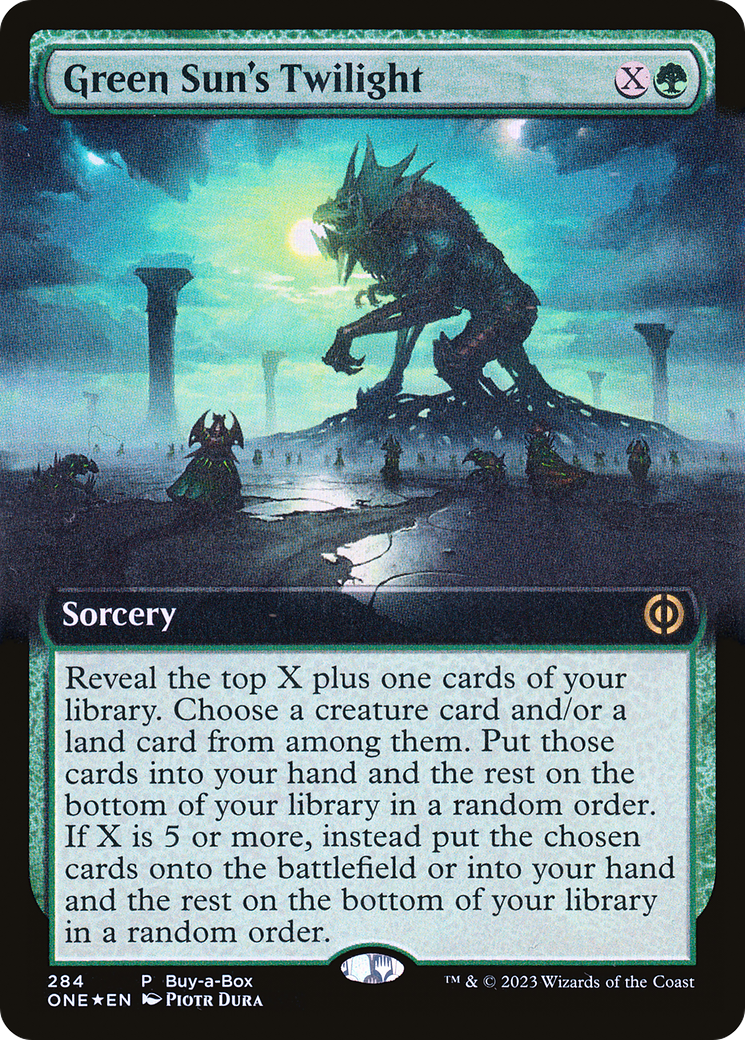 Green Sun's Twilight (Buy-A-Box) (Extended Art) [Phyrexia: All Will Be One] | Mega City Incorporated