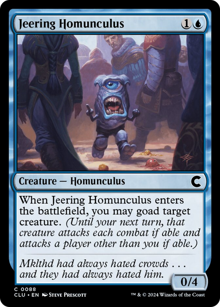 Jeering Homunculus [Ravnica: Clue Edition] | Mega City Incorporated