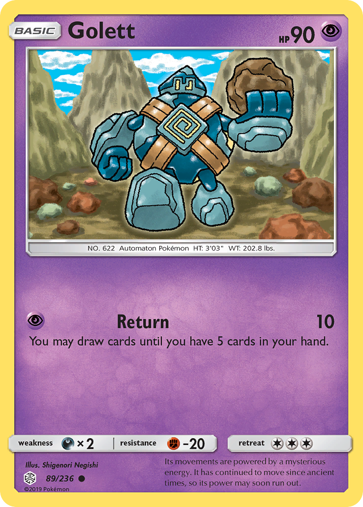 Golett (89/236) [Sun & Moon: Cosmic Eclipse] | Mega City Incorporated