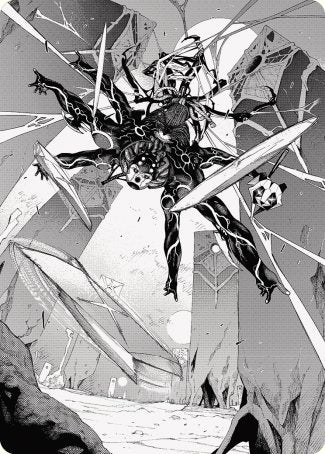 Kaito, Dancing Shadow 2 Art Card [Phyrexia: All Will Be One Art Series] | Mega City Incorporated