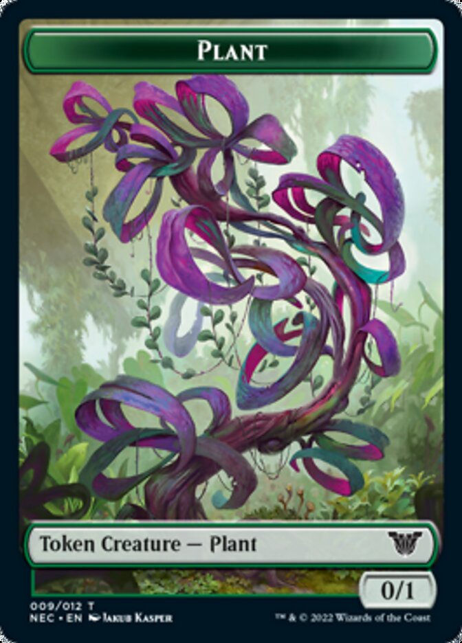 Plant // Treasure Double-sided Token [Kamigawa: Neon Dynasty Commander Tokens] | Mega City Incorporated