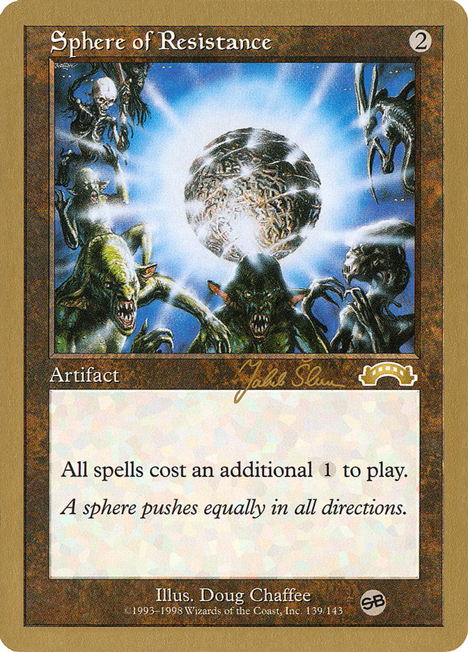 Sphere of Resistance (Jakub Slemr) (SB) [World Championship Decks 1999] | Mega City Incorporated