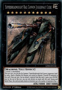 Superdreadnought Rail Cannon Juggernaut Liebe [LDS2-EN124] Secret Rare | Mega City Incorporated