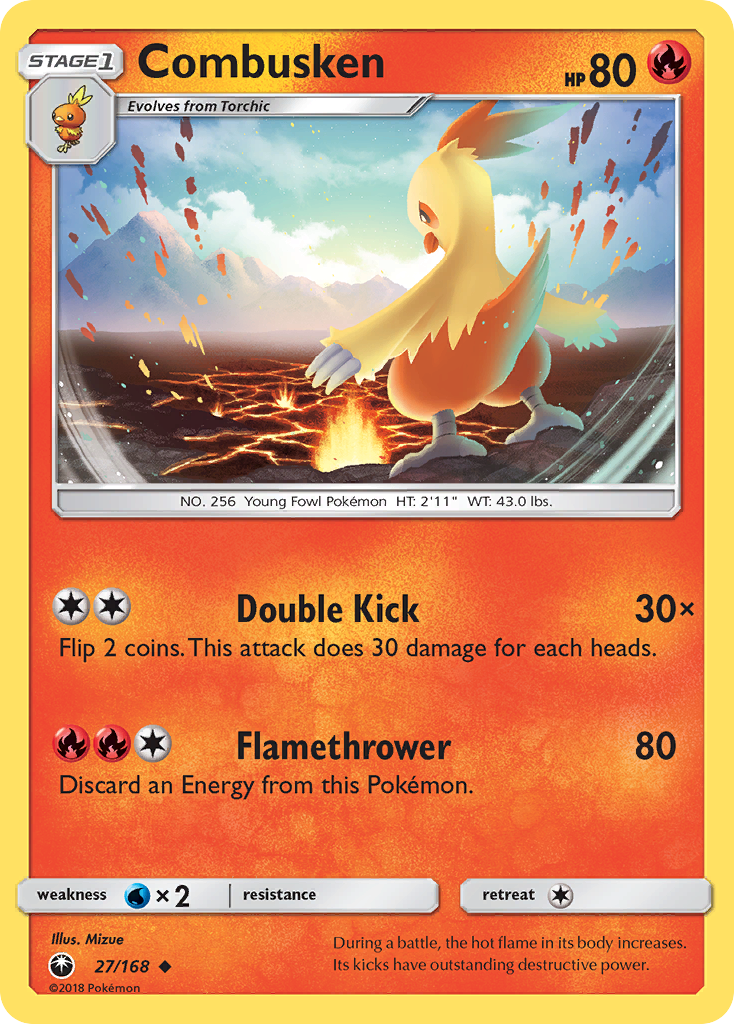 Combusken (27/168) [Sun & Moon: Celestial Storm] | Mega City Incorporated