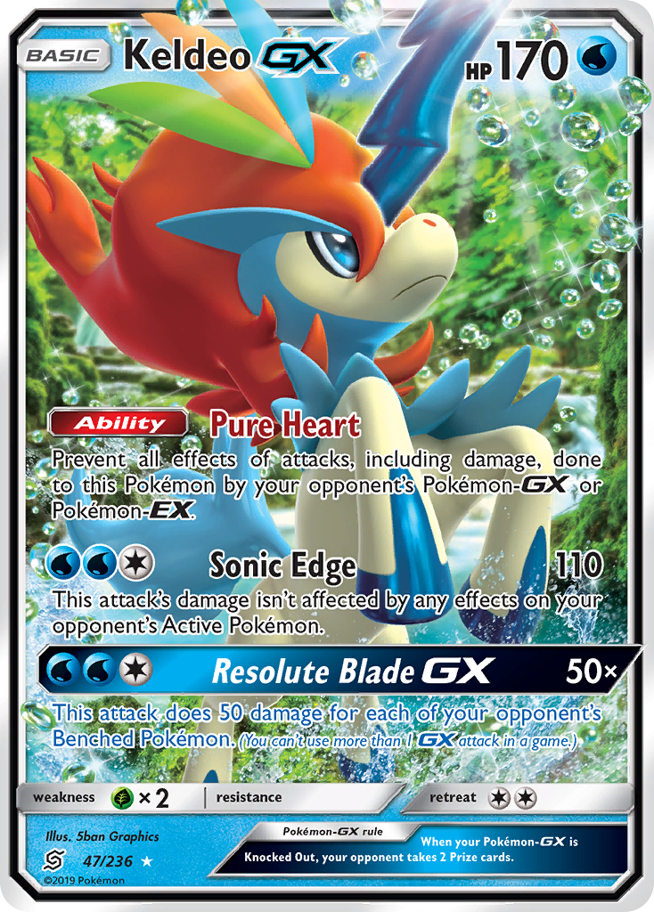 Keldeo GX (47/236) [Sun & Moon: Unified Minds] | Mega City Incorporated