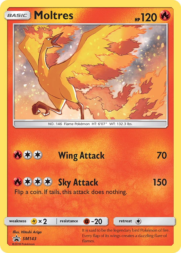 Moltres (SM143) [Sun & Moon: Black Star Promos] | Mega City Incorporated