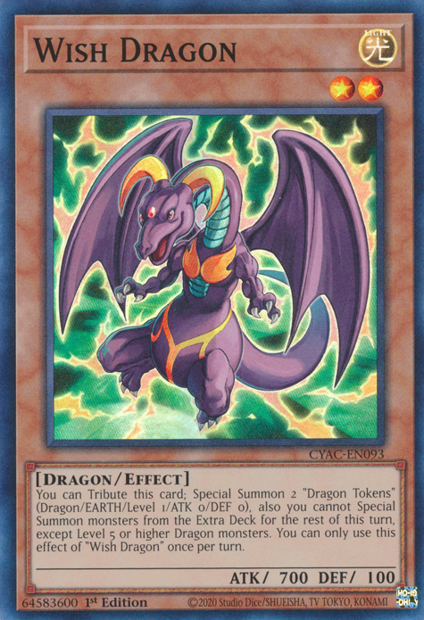 Wish Dragon [CYAC-EN093] Super Rare | Mega City Incorporated