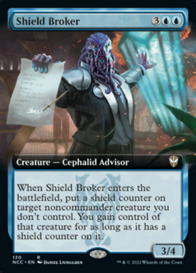 Shield Broker (Extended Art) [Streets of New Capenna Commander] | Mega City Incorporated