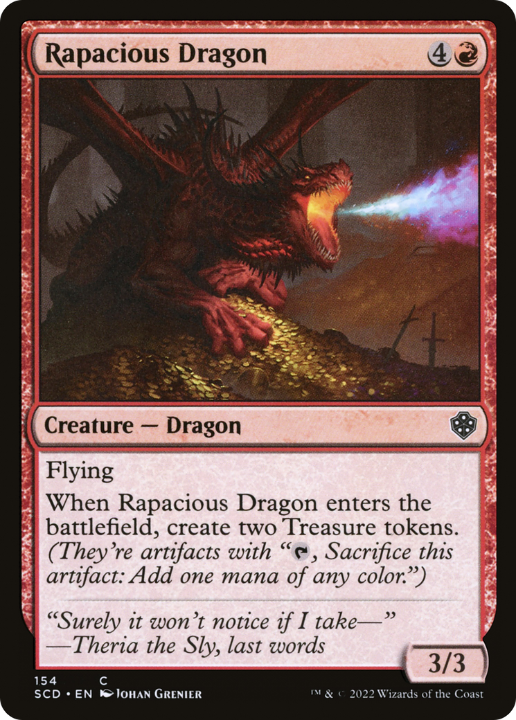 Rapacious Dragon [Starter Commander Decks] | Mega City Incorporated