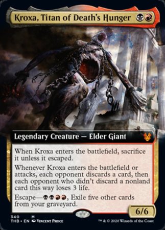 Kroxa, Titan of Death's Hunger (Extended Art) [Theros Beyond Death] | Mega City Incorporated