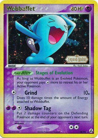 Wobbuffet (28/92) (Stamped) [EX: Legend Maker] | Mega City Incorporated