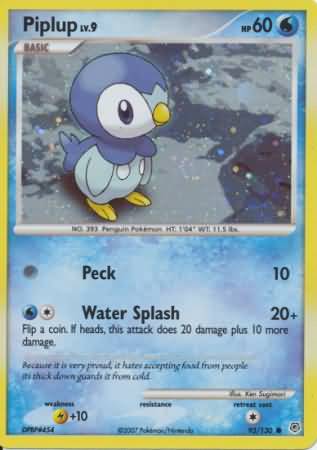 Piplup (93/130) (Cosmos Holo) [Diamond & Pearl: Base Set] | Mega City Incorporated