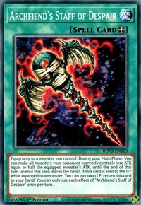 Archfiend's Staff of Despair [BLVO-EN063] Common | Mega City Incorporated