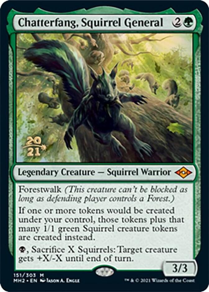 Chatterfang, Squirrel General [Modern Horizons 2 Prerelease Promos] | Mega City Incorporated