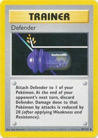 Defender (80/102) [Base Set Shadowless Unlimited] | Mega City Incorporated