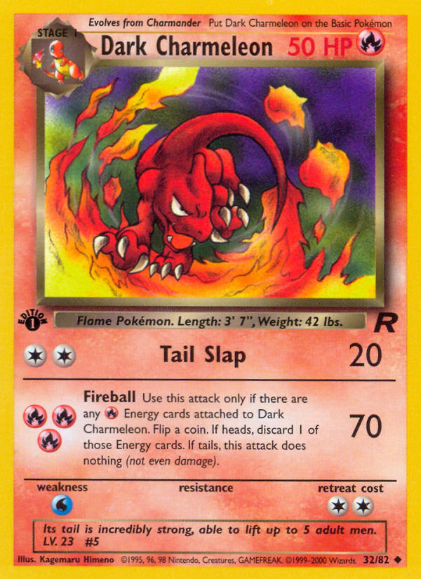 Dark Charmeleon (32/82) [Team Rocket 1st Edition] | Mega City Incorporated