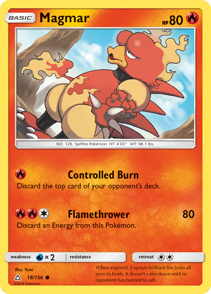 Magmar (18/156) [Sun & Moon: Ultra Prism] | Mega City Incorporated