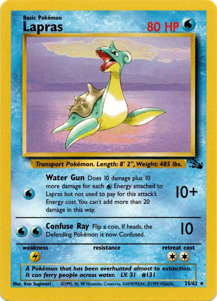 Lapras (25/62) [Fossil Unlimited] | Mega City Incorporated