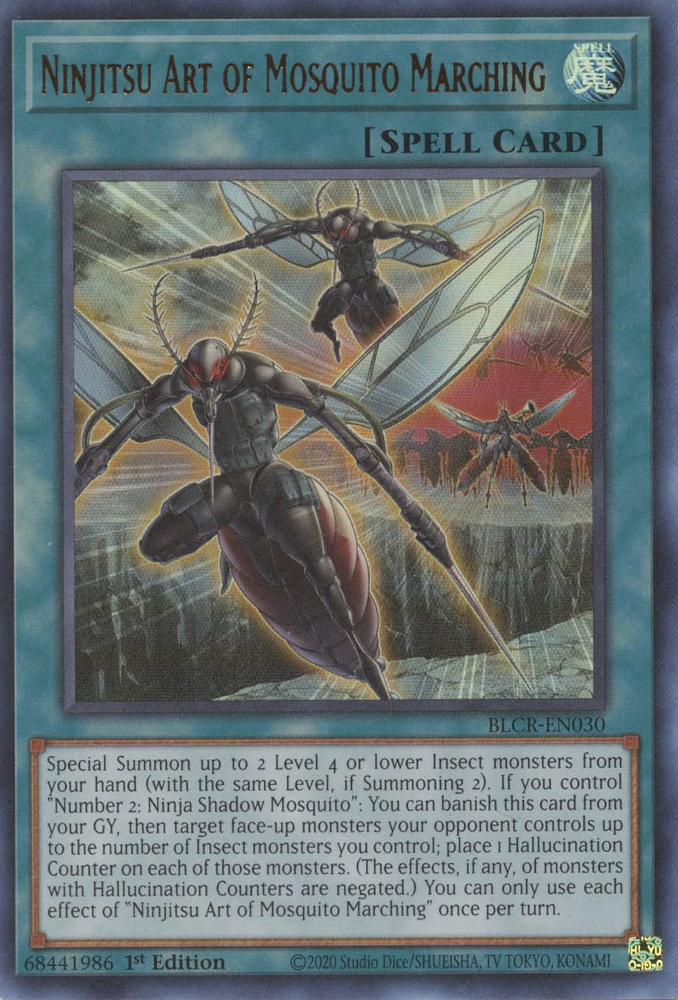 Ninjitsu Art of Mosquito Marching [BLCR-EN030] Ultra Rare | Mega City Incorporated
