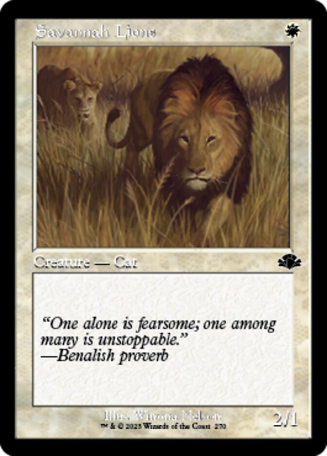 Savannah Lions (Retro) [Dominaria Remastered] | Mega City Incorporated