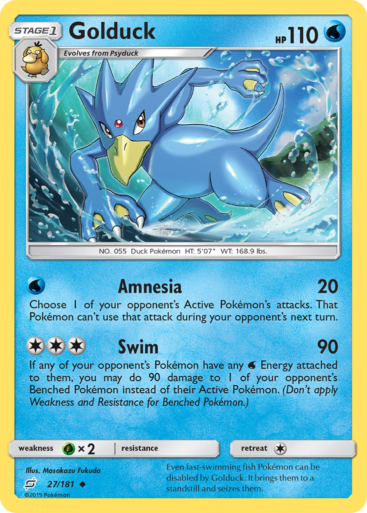 Golduck (27/181) [Sun & Moon: Team Up] | Mega City Incorporated