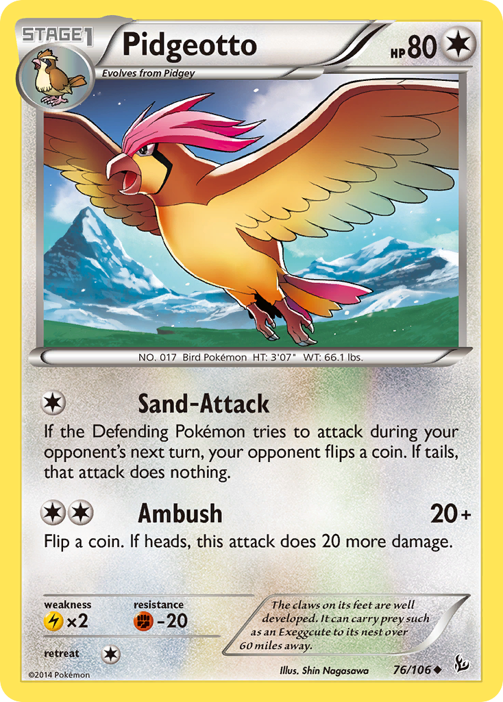 Pidgeotto (76/106) [XY: Flashfire] | Mega City Incorporated