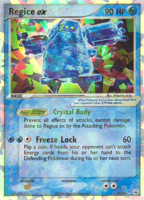 Regice ex (97/101) [EX: Hidden Legends] | Mega City Incorporated