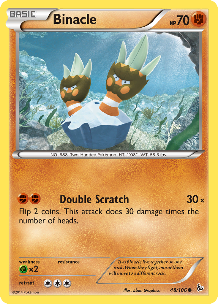 Binacle (48/106) [XY: Flashfire] | Mega City Incorporated