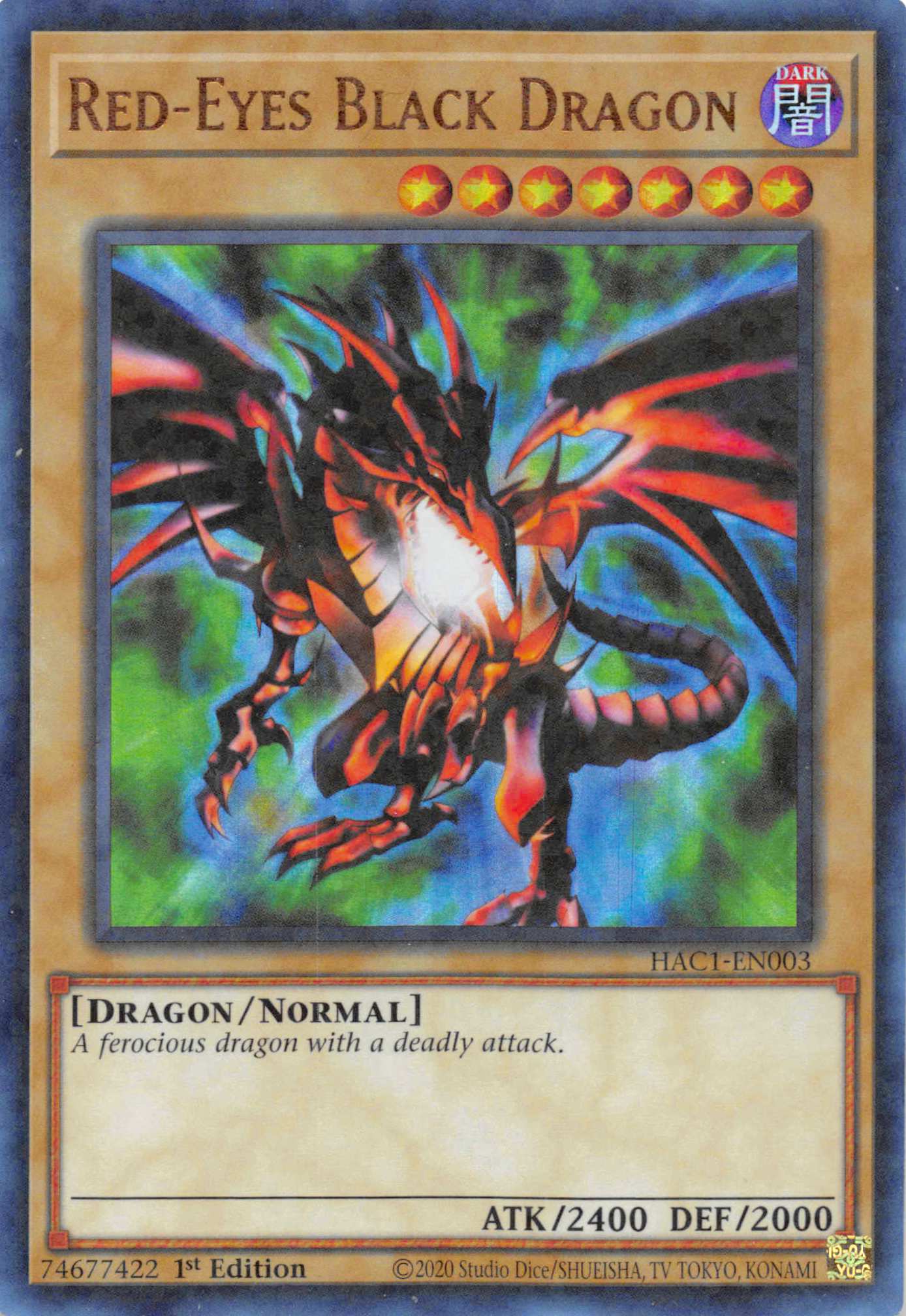 Red-Eyes Black Dragon (Duel Terminal) [HAC1-EN003] Parallel Rare | Mega City Incorporated