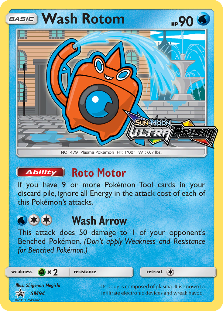 Wash Rotom (SM94) [Sun & Moon: Black Star Promos] | Mega City Incorporated