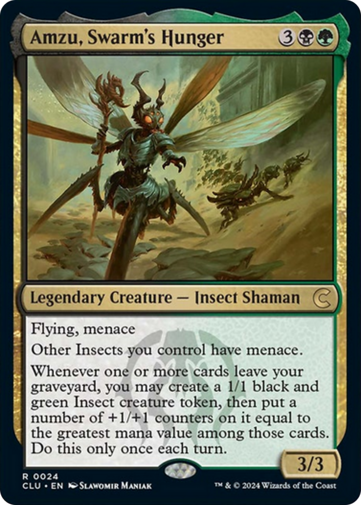 Amzu, Swarm's Hunger [Ravnica: Clue Edition] | Mega City Incorporated