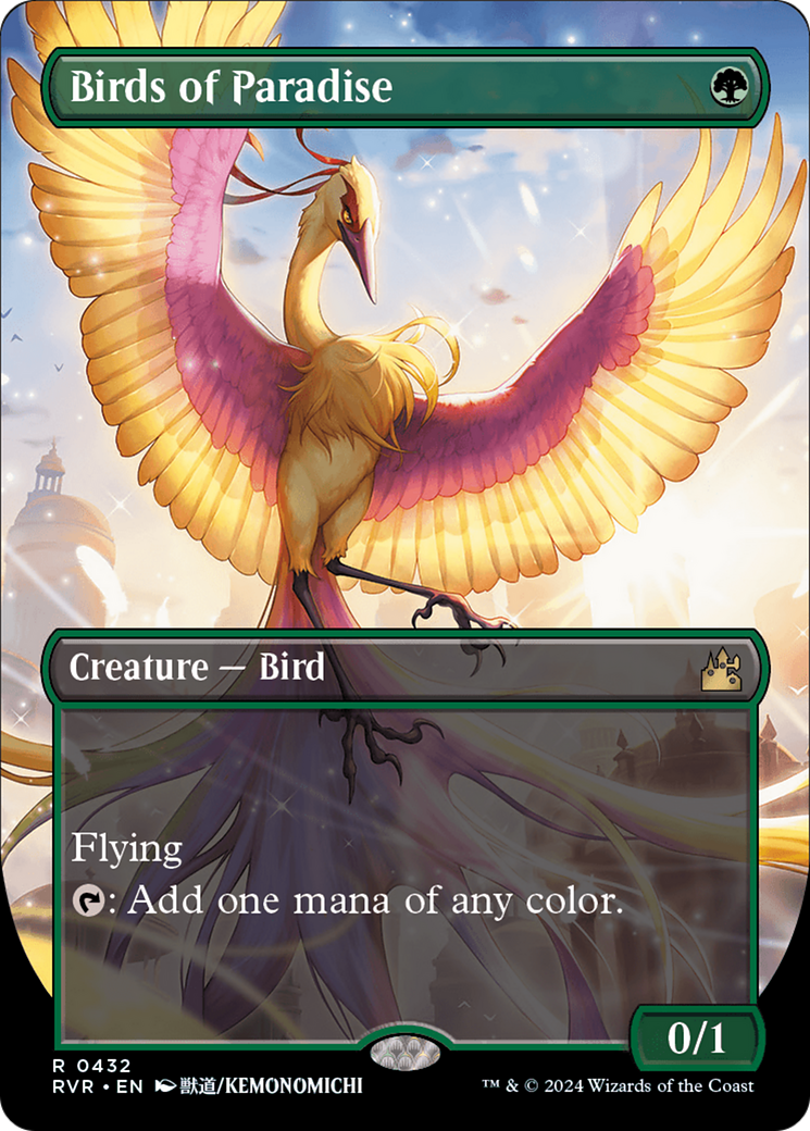 Birds of Paradise (Anime Borderless) [Ravnica Remastered] | Mega City Incorporated