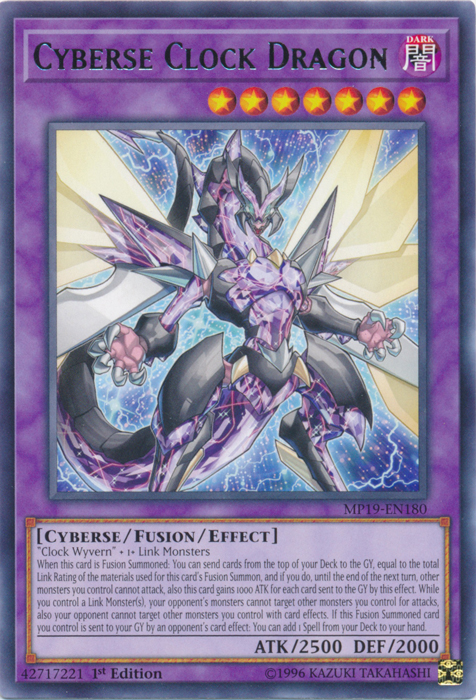 Cyberse Clock Dragon [MP19-EN180] Rare | Mega City Incorporated