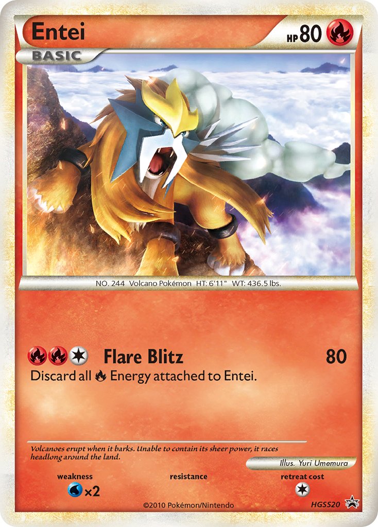 Entei (HGSS20) [HeartGold & SoulSilver: Black Star Promos] | Mega City Incorporated