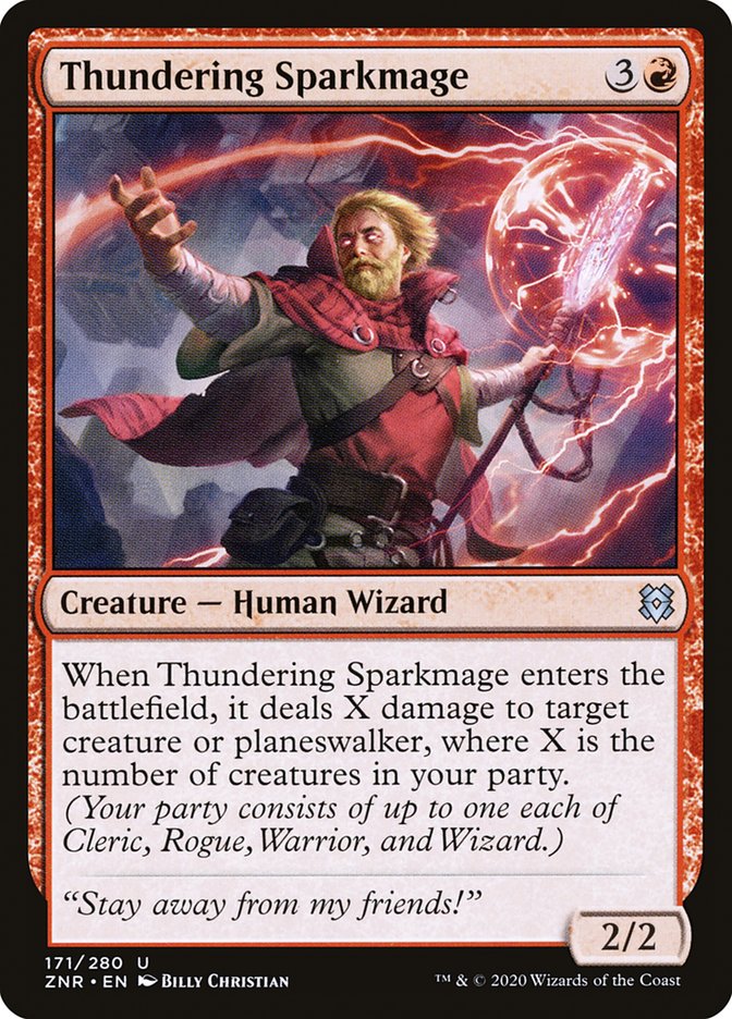 Thundering Sparkmage [Zendikar Rising] | Mega City Incorporated