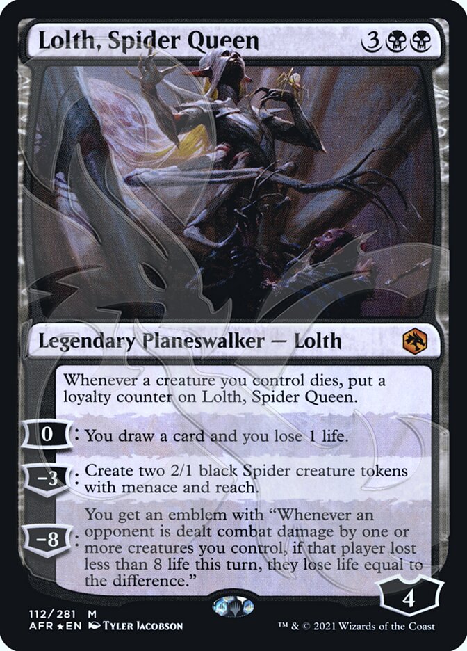 Lolth, Spider Queen (Ampersand Promo) [Dungeons & Dragons: Adventures in the Forgotten Realms Promos] | Mega City Incorporated