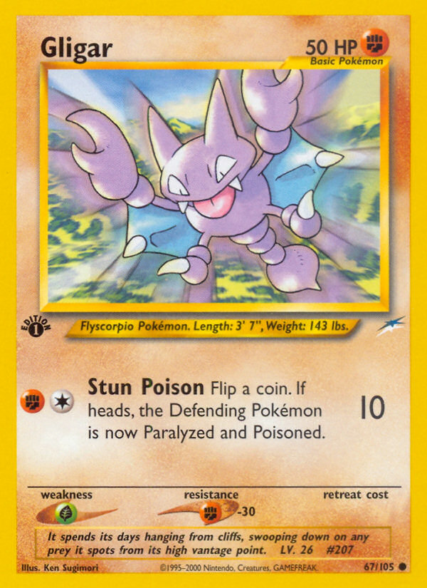 Gligar (67/105) [Neo Destiny 1st Edition] | Mega City Incorporated