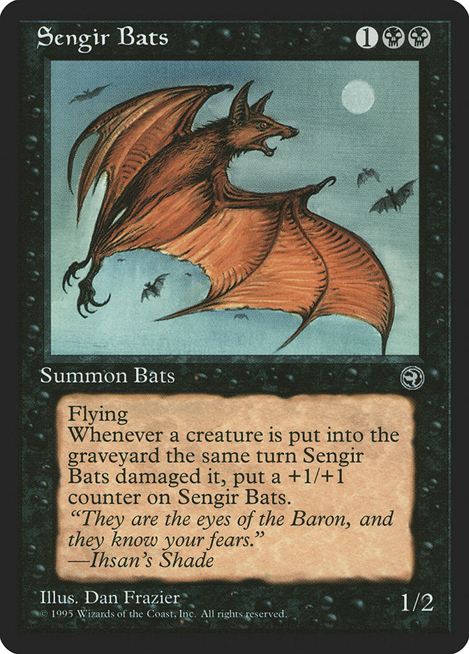 Sengir Bats (Ihsan's Shade Flavor Text) [Homelands] | Mega City Incorporated