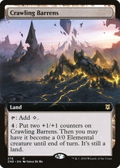 Crawling Barrens (Extended Art) [Zendikar Rising] | Mega City Incorporated