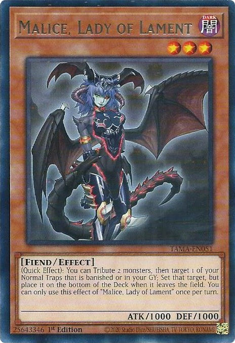 Malice, Lady of Lament [TAMA-EN051] Rare | Mega City Incorporated