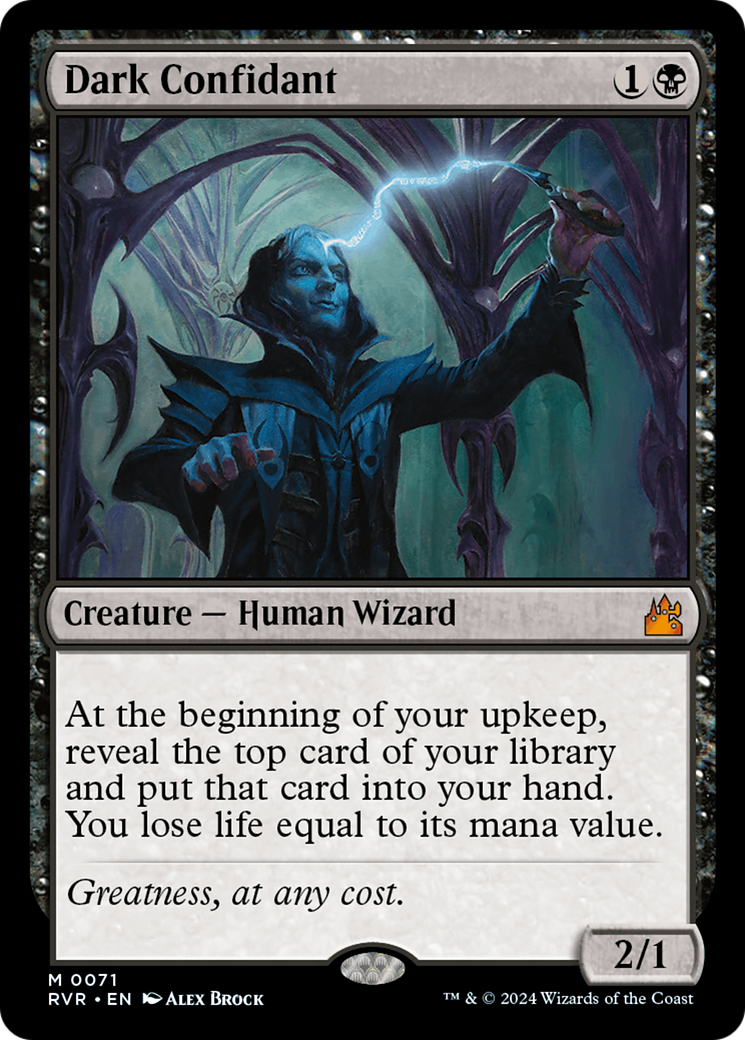 Dark Confidant [Ravnica Remastered] | Mega City Incorporated