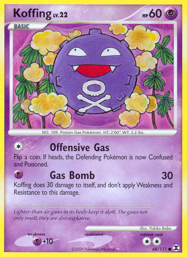 Koffing (68/111) [Platinum: Rising Rivals] | Mega City Incorporated