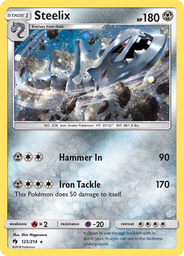 Steelix (125/214) (Cosmos Holo) [Sun & Moon: Lost Thunder] | Mega City Incorporated