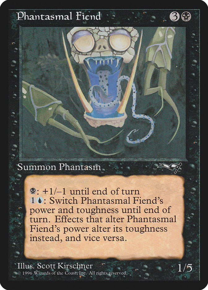 Phantasmal Fiend (Dark Green Background) [Alliances] | Mega City Incorporated